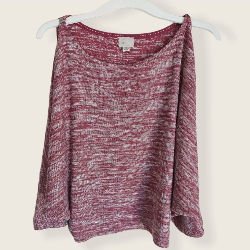 ❤️ Anthropologie Postmark Malu Marble Red Dolman Top